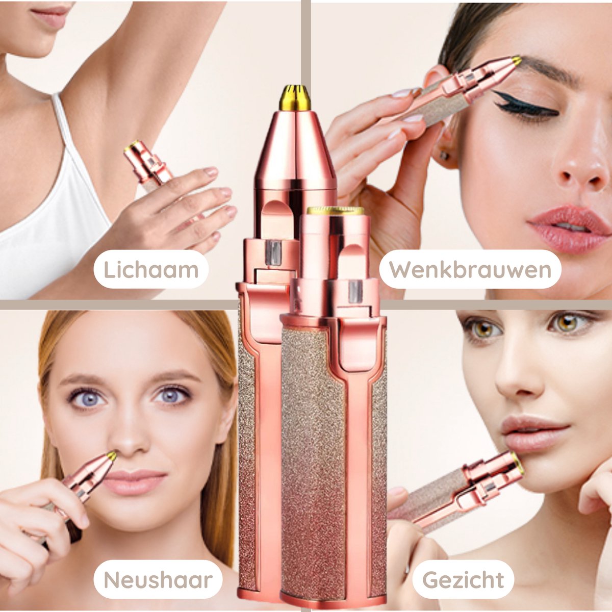 Sansbeauté® 2-In-1 Wenkbrauw En Gezichtstrimmer | Limited Edition